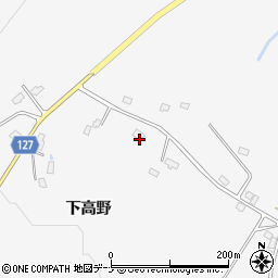 秋田県仙北市田沢湖生保内（下高野）周辺の地図