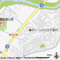 秋田県秋田市添川地ノ内97-21周辺の地図