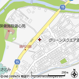 秋田県秋田市添川地ノ内97-32周辺の地図