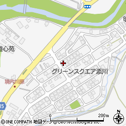 秋田県秋田市添川地ノ内97-18周辺の地図