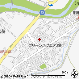 秋田県秋田市添川地ノ内97-53周辺の地図