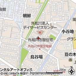 外旭川市営住宅周辺の地図