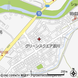 秋田県秋田市添川地ノ内97-54周辺の地図