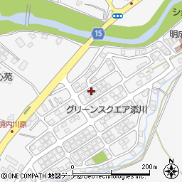 秋田県秋田市添川地ノ内97-67周辺の地図