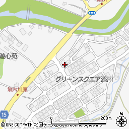 秋田県秋田市添川地ノ内97-17周辺の地図