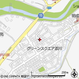 秋田県秋田市添川地ノ内97-66周辺の地図