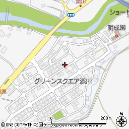 秋田県秋田市添川地ノ内97-56周辺の地図