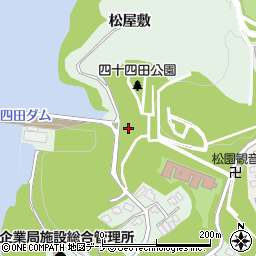 岩手県盛岡市上田松屋敷周辺の地図