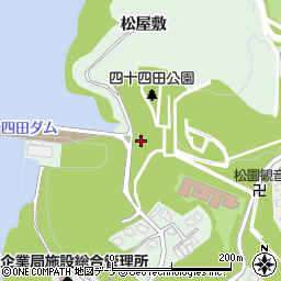 岩手県盛岡市上田（松屋敷）周辺の地図