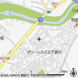 秋田県秋田市添川地ノ内97-46周辺の地図