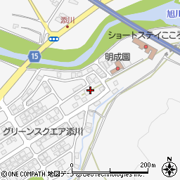 秋田県秋田市添川地ノ内56周辺の地図