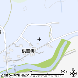 秋田県仙北市田沢湖田沢（供養佛）周辺の地図