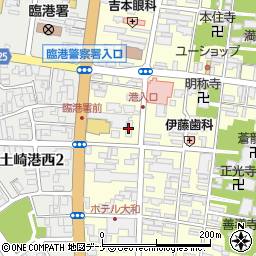 ファミリーマート秋田土崎中央店周辺の地図