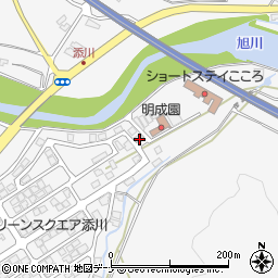 秋田県秋田市添川地ノ内15周辺の地図