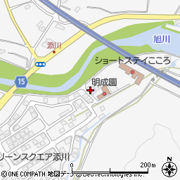 秋田県秋田市添川地ノ内10-2周辺の地図