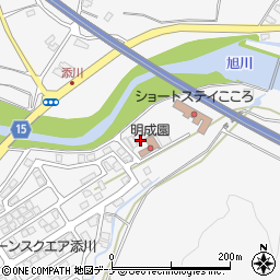 秋田県秋田市添川地ノ内10周辺の地図