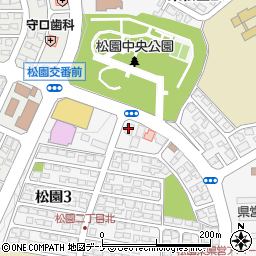 北日本銀行松園支店 ＡＴＭ周辺の地図
