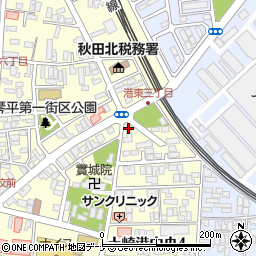 秋田県家庭教師協会　秋田北事務局周辺の地図