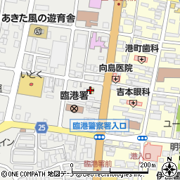 ローソン秋田土崎港西三丁目店周辺の地図
