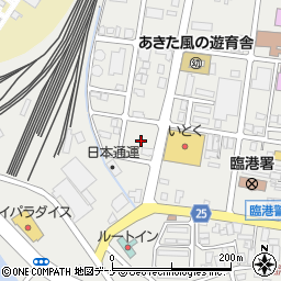 秋田県秋田市土崎港西3丁目4周辺の地図