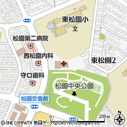 松園地区公民館周辺の地図