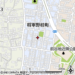 秋田県秋田市将軍野桂町周辺の地図