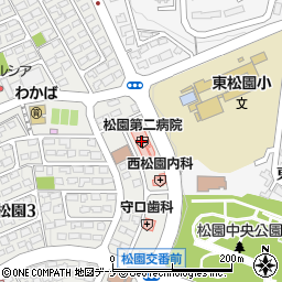 松園第二病院（共生会）周辺の地図