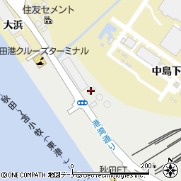 秋田海陸運送株式会社　２号倉庫周辺の地図