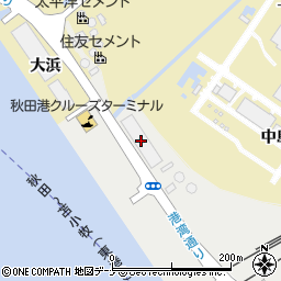 秋田海陸周辺の地図