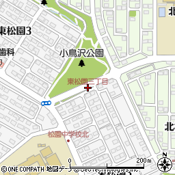 東松園三丁目周辺の地図