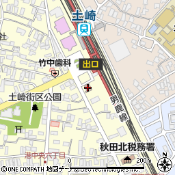 秋田臨港警察署土崎駅前交番周辺の地図