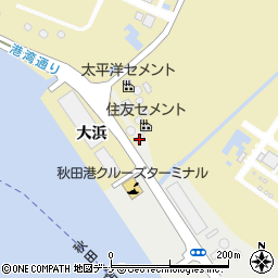 秋田県秋田市土崎港西1丁目38周辺の地図