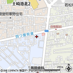 秋田信用金庫自衛隊前支店周辺の地図