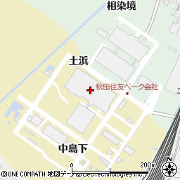 秋田住友ベーク周辺の地図