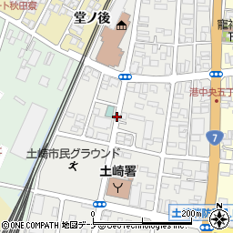 秋田県秋田市土崎港西4丁目周辺の地図