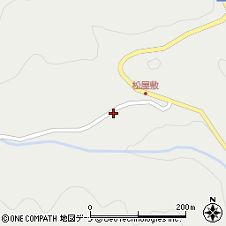 岩手県下閉伊郡岩泉町上有芸蝦夷館周辺の地図