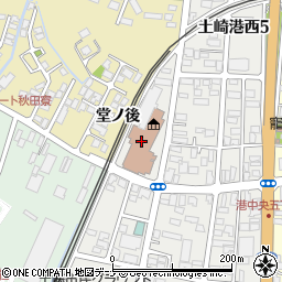 秋田市役所市民生活部　北部市民サービスセンター施設利用受付周辺の地図