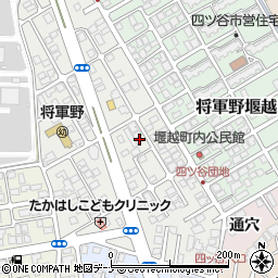 秋田県秋田市将軍野青山町周辺の地図