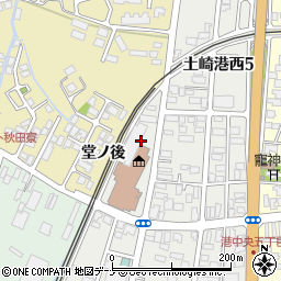 秋田県秋田市土崎港西5丁目周辺の地図