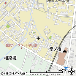 秋田県秋田市土崎港相染町中谷地周辺の地図
