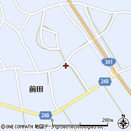 秋田県仙北市田沢湖田沢前田290周辺の地図