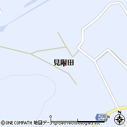 秋田県仙北市田沢湖田沢（見附田）周辺の地図