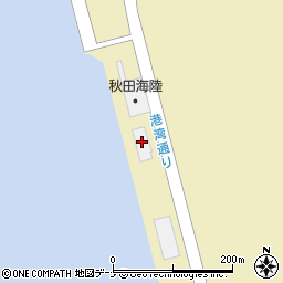 秋田県秋田市土崎港相染町大浜1周辺の地図
