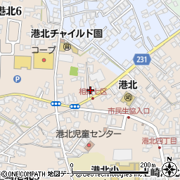 株式会社太洋石油店　土崎北ＳＳ周辺の地図