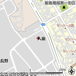 秋田県秋田市飯島大崩周辺の地図