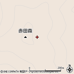 赤田森周辺の地図
