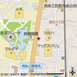 くるまやラーメン フレスポ土崎店周辺の地図