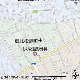 秋田県秋田市港北松野町9-32周辺の地図