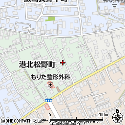 秋田県秋田市港北松野町10-41周辺の地図