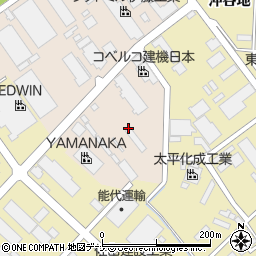 世紀東急工業株式会社　秋田混合所周辺の地図